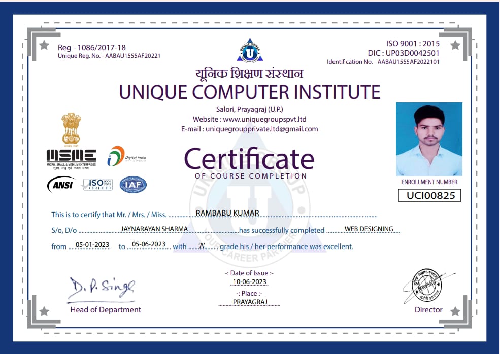Certificate 3